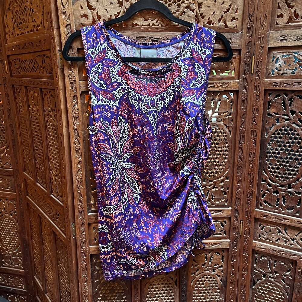 Athleta Aqualuxe Paradise Print Rashguard, size large
